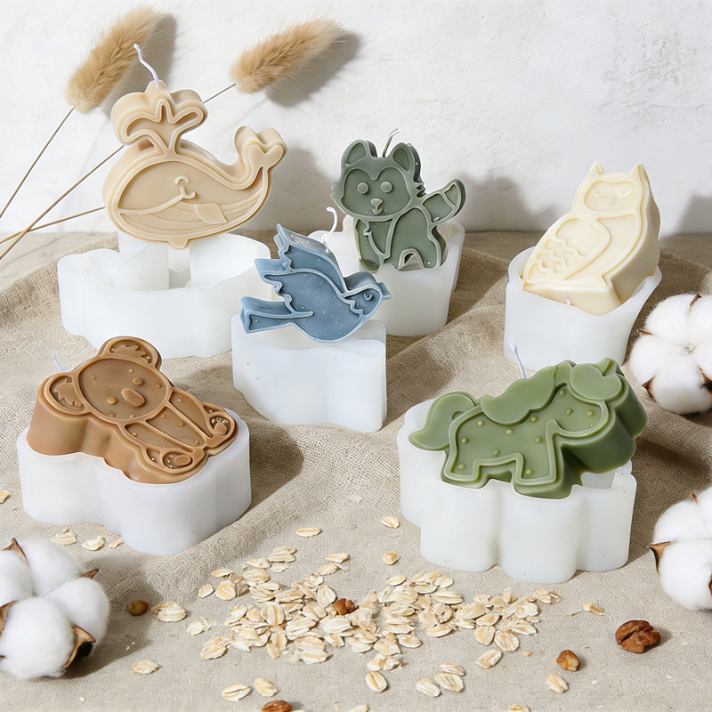 Soap Making Scents - Niedliche Tier-Silikonform für Kerzen - DIY