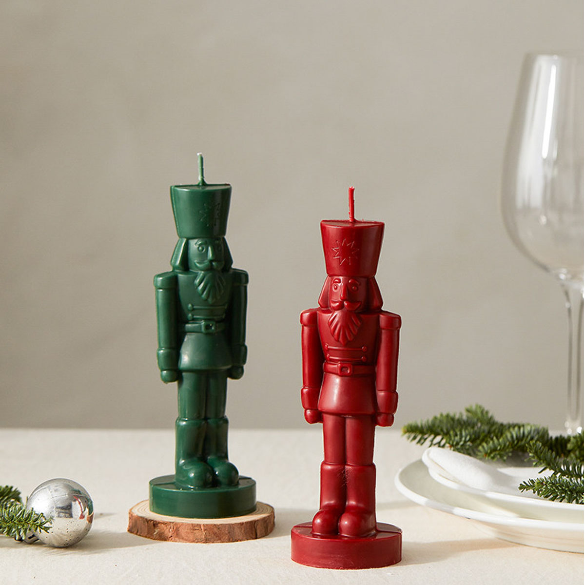 Soap Making Scents - Große Nussknacker-Soldat Plastik-Kerzenform Nussknacker-Statue Duftkerzen-Gießform Heimdekoration