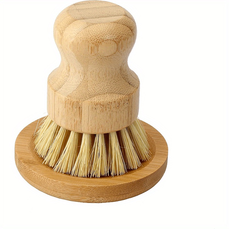 Oxide Pigment Soap - Bambus-Geschirrbürste mit Seifenschale, Küchen-Holzspülbürste, Reinigungsbürste zum