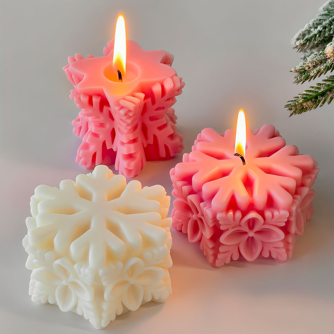 Weihnachten Schneeflocke Säule – Soap Making Scents Bewertung und Preis